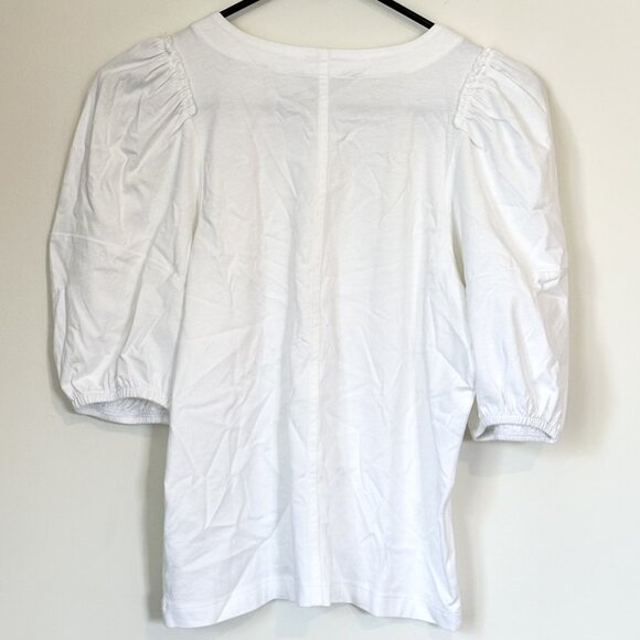NWT Madewell White Puff-Sleeve Tee - Size: Extra Small - Picture 5 of 10
